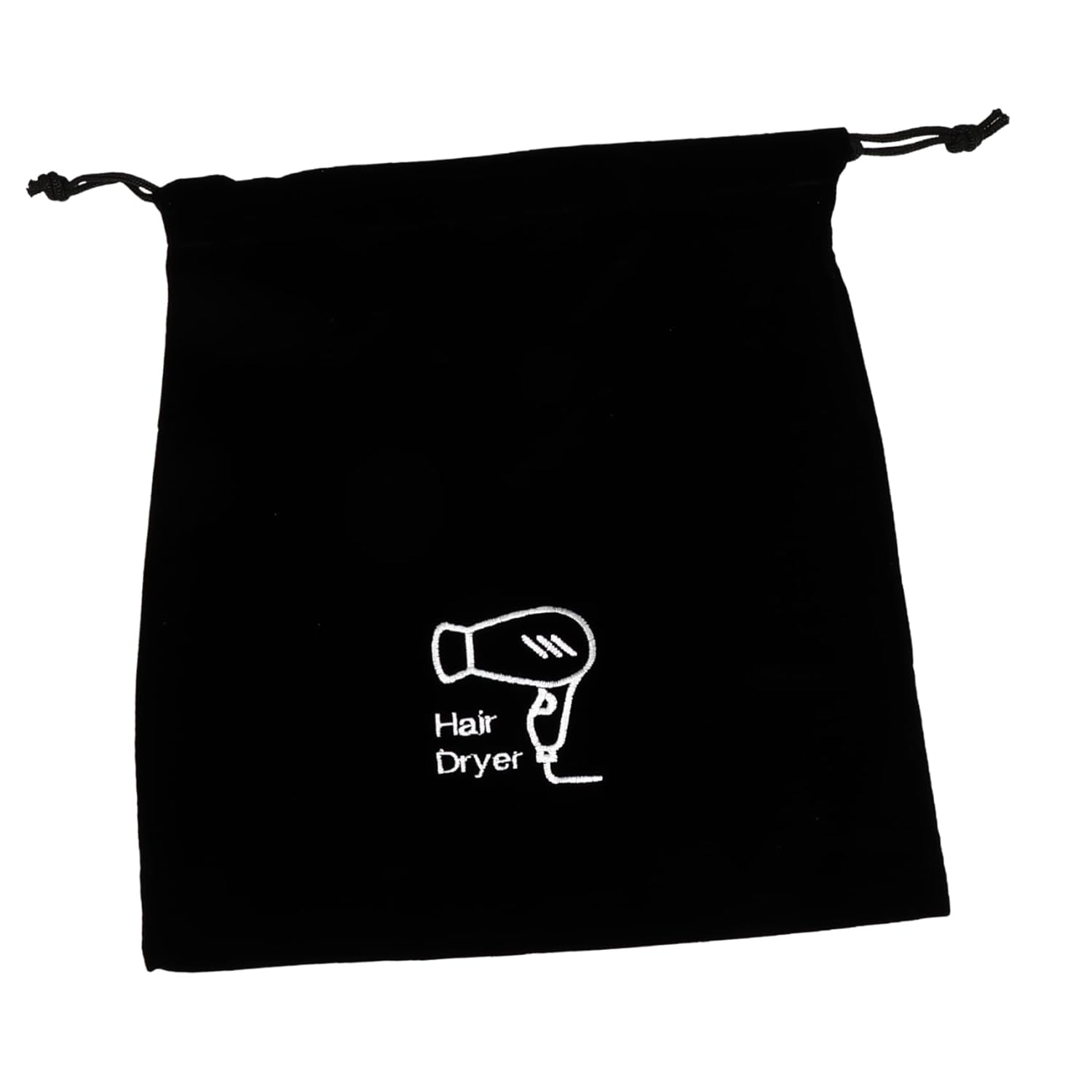 Clothes Storage Bags Hair Dryer Organizer Black Drawstring Bag Cosmetics Organizer Home Storage