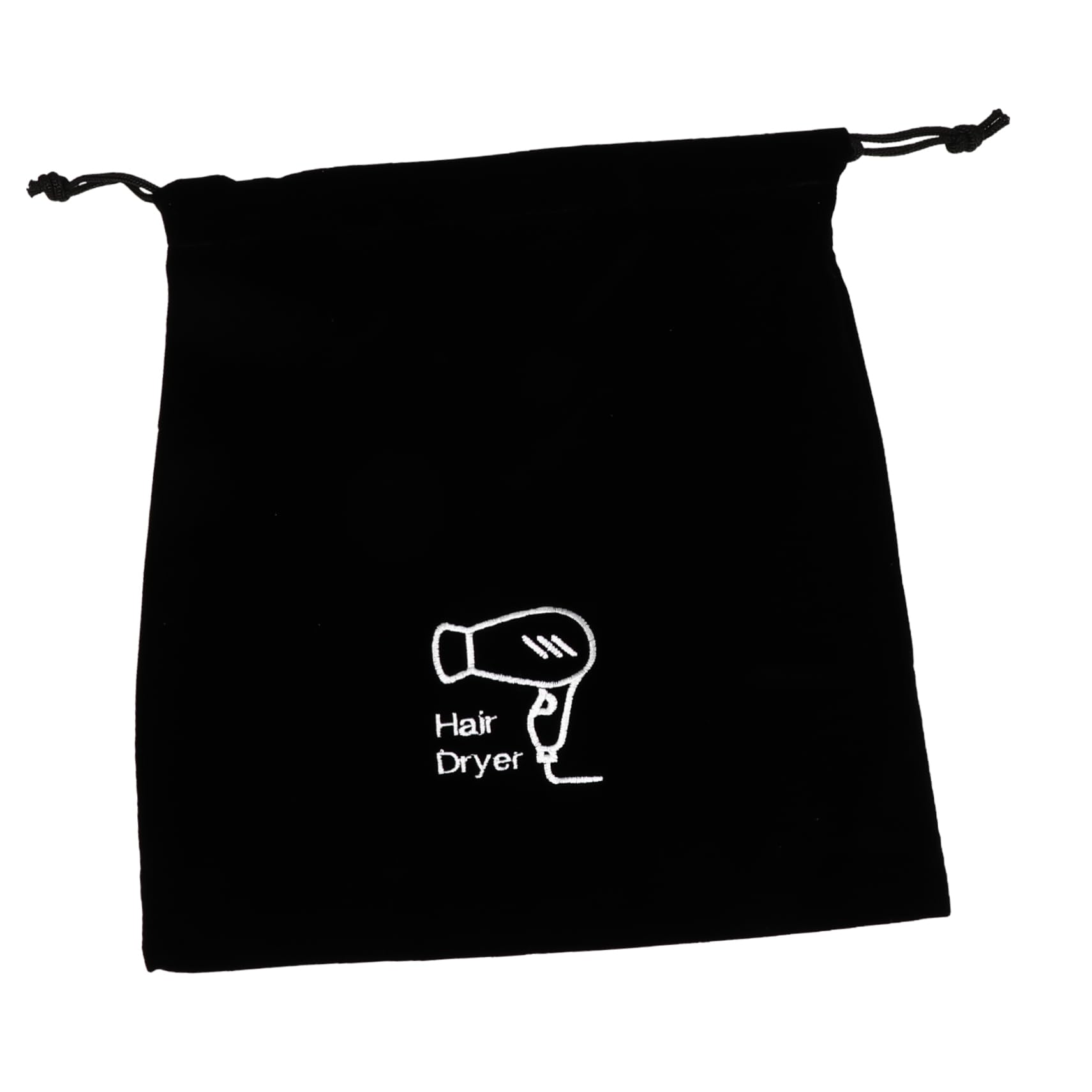 Clothes Storage Bags Hair Dryer Organizer Black Drawstring Bag Cosmetics Organizer Home Storage