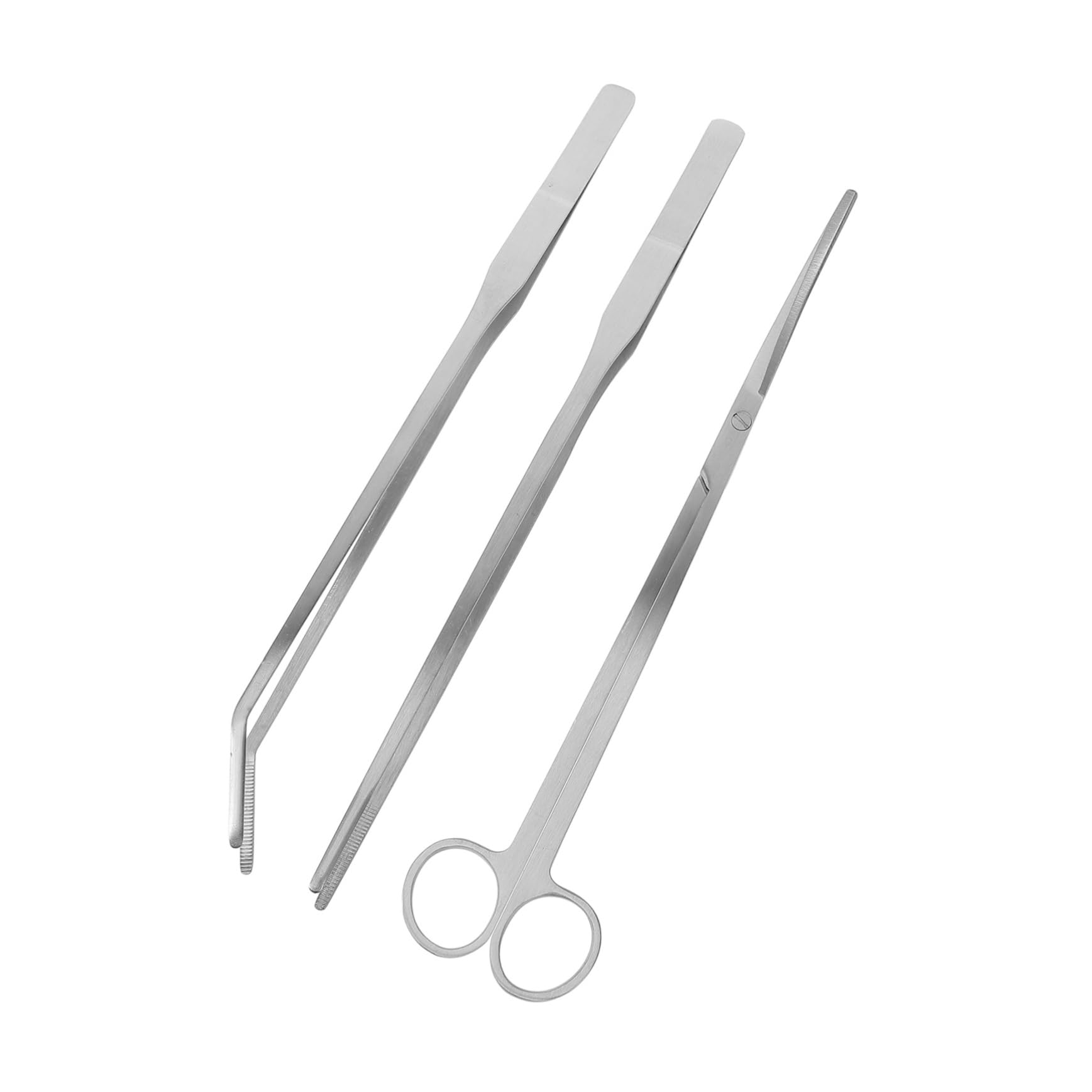 5 Set Strumenti per Acquari Inossidabile e Pinzette per Piante Acquatiche Ergonomici per Manutenzione e Pulizia Del Serbatoio