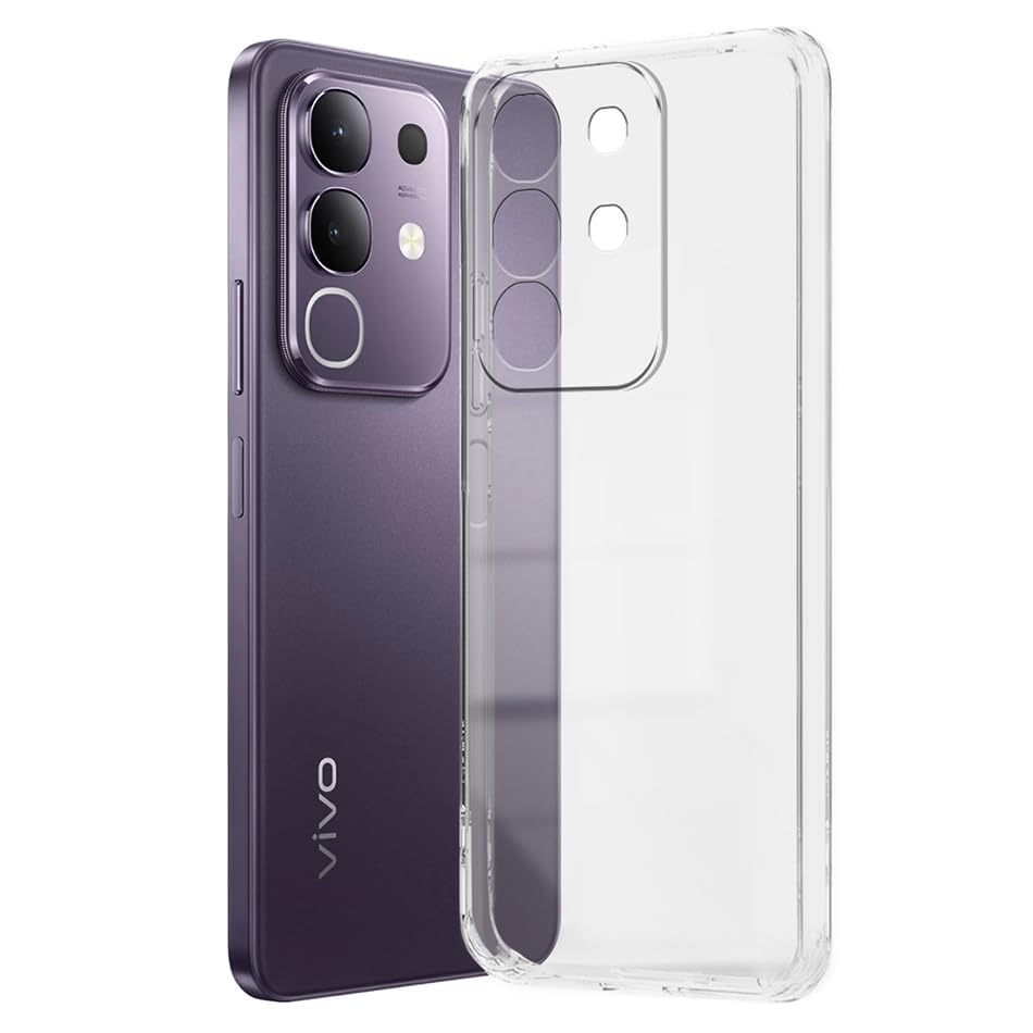 Image of Soft Silicone TPU Flexible Back Cover Compatible with Vivo T4x 5G / iQOO Z10x 5G