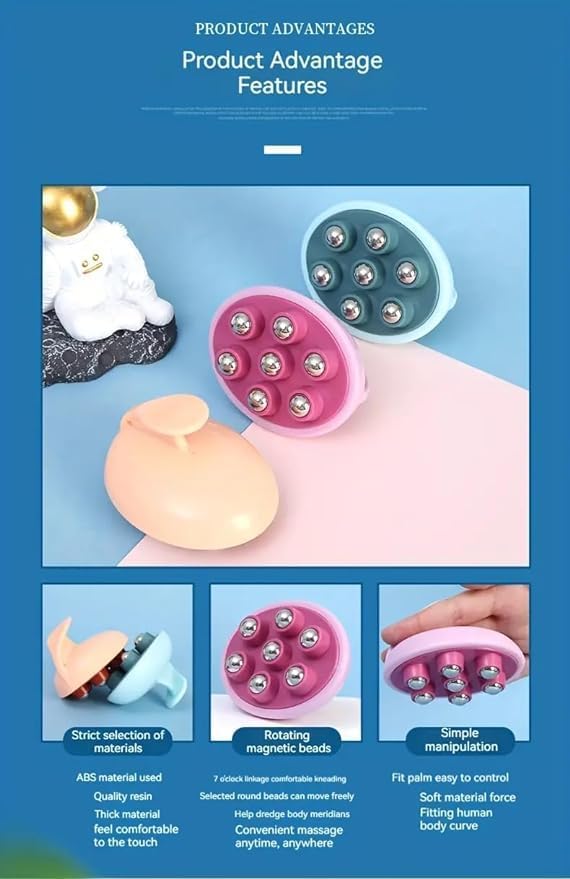 Muscle Roller Handheld Ball Massager Multicolour