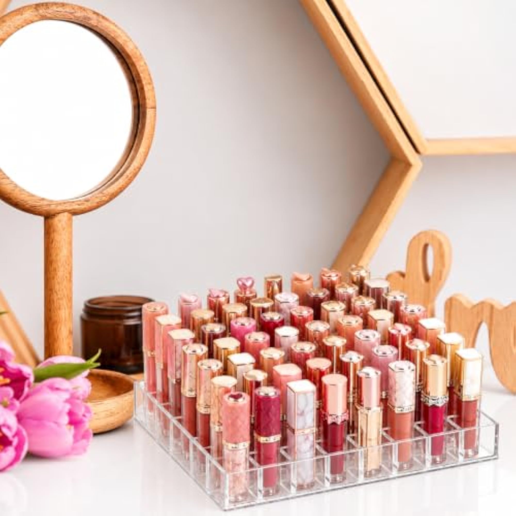 Clear Acrylic Lipstick Holder Organizer for Makeup
