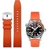 Niziruoup Watch Band Quick Release Fluororubber 19mm 20mm 21mm 22mm Soft Durable Universal FKM Rubber Replacement Band Strap for Men Women