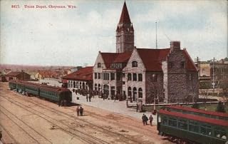 Union Depot, Cheyenne, Wyo Cheyenne, Wyoming WY Original Antique Postcard