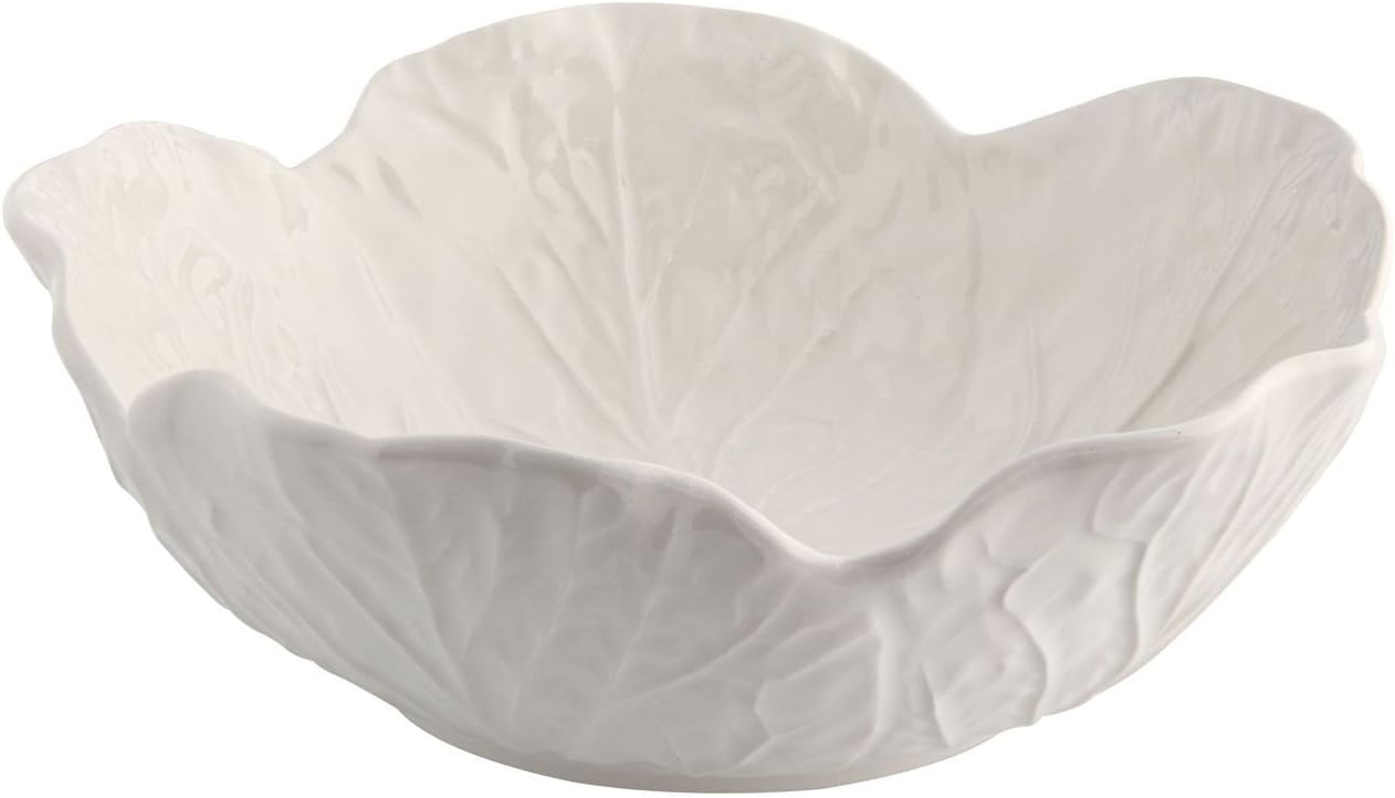 Bordallo Pinheiro Cabbage Beige Cereal Bowl, Set of 4