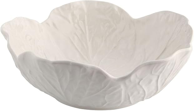 Bordallo Pinheiro Cabbage Beige Cereal Bowl, Set of 4