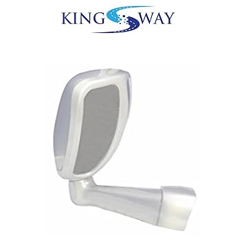 Kingsway Front Fender SUV Wide Angle Mirror for Toyota Fortuner (White, Left Side)