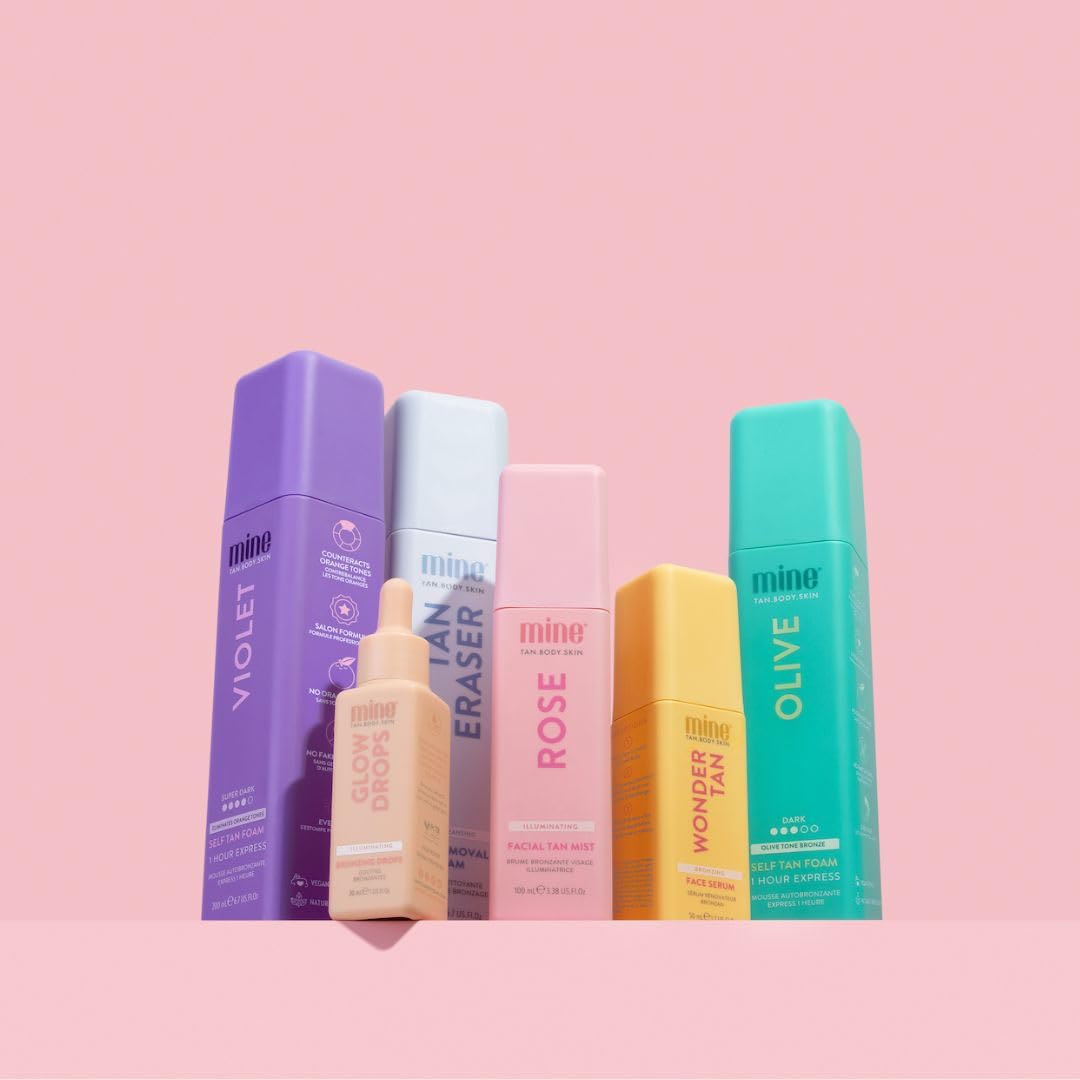 Minetan Skin Loving Self Tan Foams | Tanning Treatments Collection - Deep Dark Brown Skin Finish, 1 Hour Express Mousse, Face & Body Fake Tanner, Ultra Hydrating Glow, Vegan & Paraben Free, 6.7 Fl Oz - Image 5