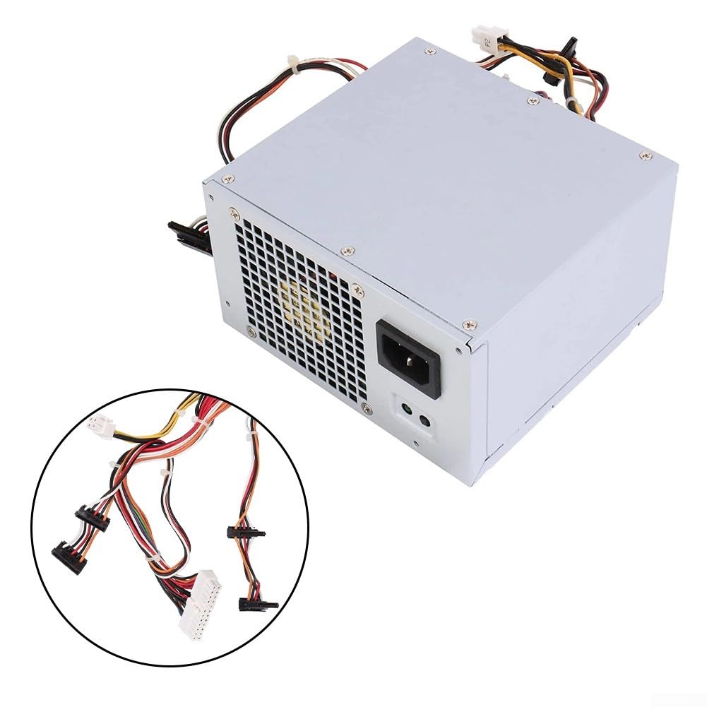300W Netzteil L300NM-01 für Dell 3847 MT PS-6301-06D AC265AM-00 Ersatz Stromversorgung Adapter mit für sata 24-Pin Silber Metall Gehäuse