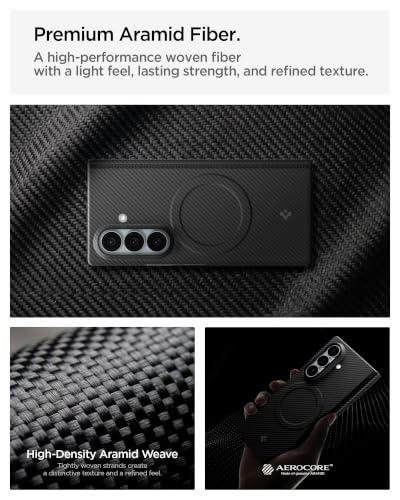 Image of Spigen AirSkin Aramid MagFit Case for Samsung Galaxy Z Fold 8 Ultra, Black