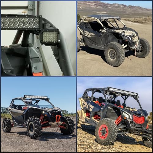 Image of Nilight Light Bar Mounting Brackets for 42-45 Inch LED Bars UTV Roof Upper Windshield Compatible with Can-am Maverick X3 MAX All Models 2017 2018 2019 2020 2021 2022 2023 2024