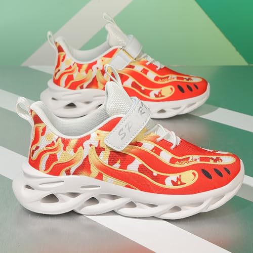 Jakcuz Kids Sneakers for Boys Girls Athletic Gym Tennis Shoes Lightweight Comfortable Kids Children Casual4