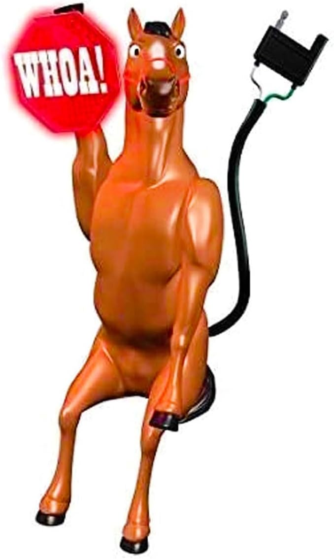 1049 Whoa Horsey Moving Ball Hitch Cover and Brake Light