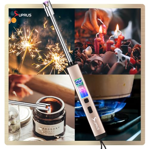 Encendedor eléctrico SUPRUS recargable USB con cuello flexible 360°