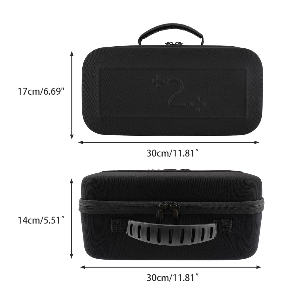 Carrying Cases Compatible with Nintendo Switch 2 Case, Large Capacity Protective Hard Shell Portable Travel Case Pouch for Switch 2, with 14 Game Card Slots and Pockets for Console & Accessories - Image 2