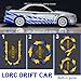 Skymaker LDRC Drift Car Nissan Skyline GTR R34 1/18 RWD High Speed Drifting RC Model Drift Cars 2.4GHz with Gyroscope 3 Batteries (Silver)