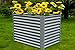 Produktbild OUTFLEXX Hochbeet aus pulverbeschichteter Zinkalume in Silber, ca. 120x90x84 cm, zur Anzucht von Gemüse, Kräuter und Blumen, Frühbeet aus Metall, pflegeleicht, platzsparend und schnell montiert