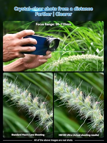 Image of APEXEL 100Ultra Macro Lens with CPL Starlight - Enhanced Version Smartphone Lens for iPhone, Samsung, Pixel | Pro Macro Photography of Flowers, Iinsects, Jewelry, Food Details and Other Small Objects