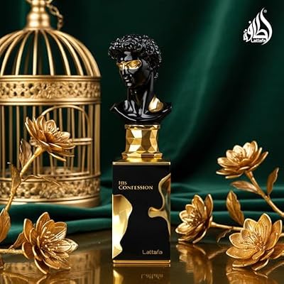 Lattafa His Confession for Men Eau de Parfum Spray, 3.4 Ounce / 100 Ml