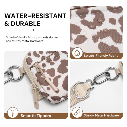 Image of Wristlet Wallet for Women with Clear ID Window, Zip Coin Purse and Keychain | 3 Card Slots, Exterior Zip Pocket, Inner Mesh Pouch, Lipstick Holder, Detachable Wrist Strap, Lightweight Nylon