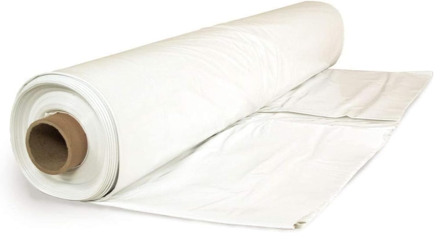 Farm Plastic Supply - Flame Retardant Crawl Space Vapor Barrier - Thick Plastic Sheeting, Drop Cloth Vapor Barrier, Crawl Space Encapsulation, Heavy Duty Plastic Film (12' x 100)