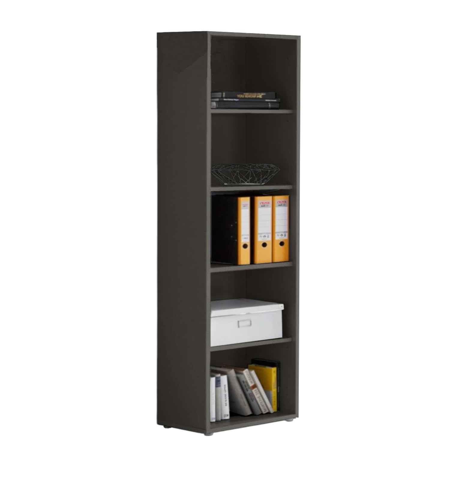 BMG Möbel Aktenschrank Office Edition Set 22, Büroschrank abschließbar mit Metallgriffen Made in Germany Anthrazit Weiß Matt