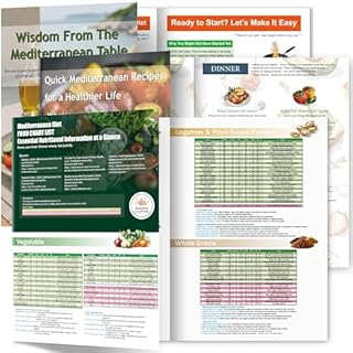 2026 Mediterranean Diet for Beginners – Food List Chart and Meal Planner | 3 Count Laminated Healthy Eating Guide – by MapeloreCrafted