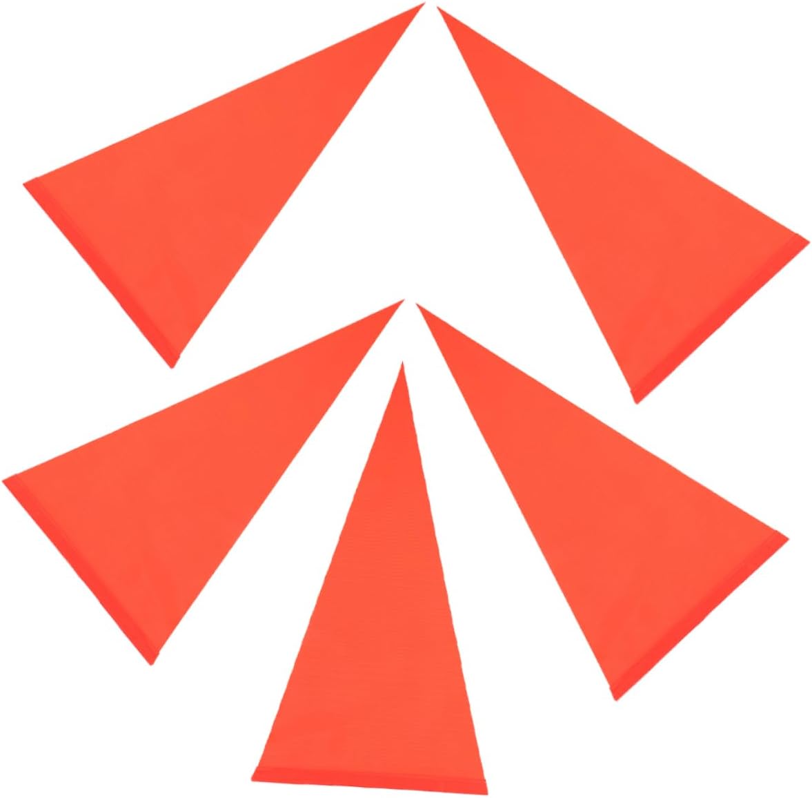 BESTonZON 20pcs High-visibility Safety Flags Reflective Warning Flags for Cycling Easy to Install Tear Design for Enhanced