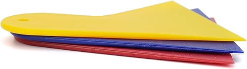 Miniatura 7 de Umaki Juego de raspadores pequeños de plástico, espátula de vinilo, aplicador de calcomanías, escobilla de tinte de ventana, esparcidores de relleno