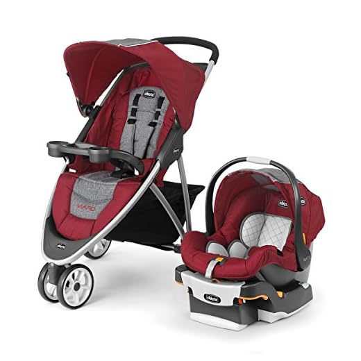 Chicco Viaro Travel System, Cranberry
