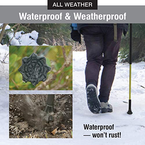 DynamoMe PrimeStick with Cyclone Foot Tip - Urban Walking Stick - World\'s Only Cane, Walking Stick and Trekking Pole for Active, Urban and Recreational Walkers