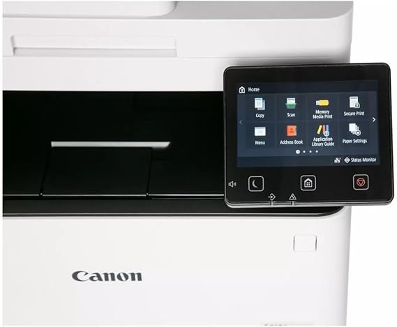 Canon Color imageCLASS MF654Cdw - طابعة ليزر مزدوجة لاسلكية، متعددة الوظائف مع ناسخة، ماسحة ضوئية، وحدة تغذية المستندات التلقائية، جاهزة للجوال، لون 22 جزء في المليون، أبيض