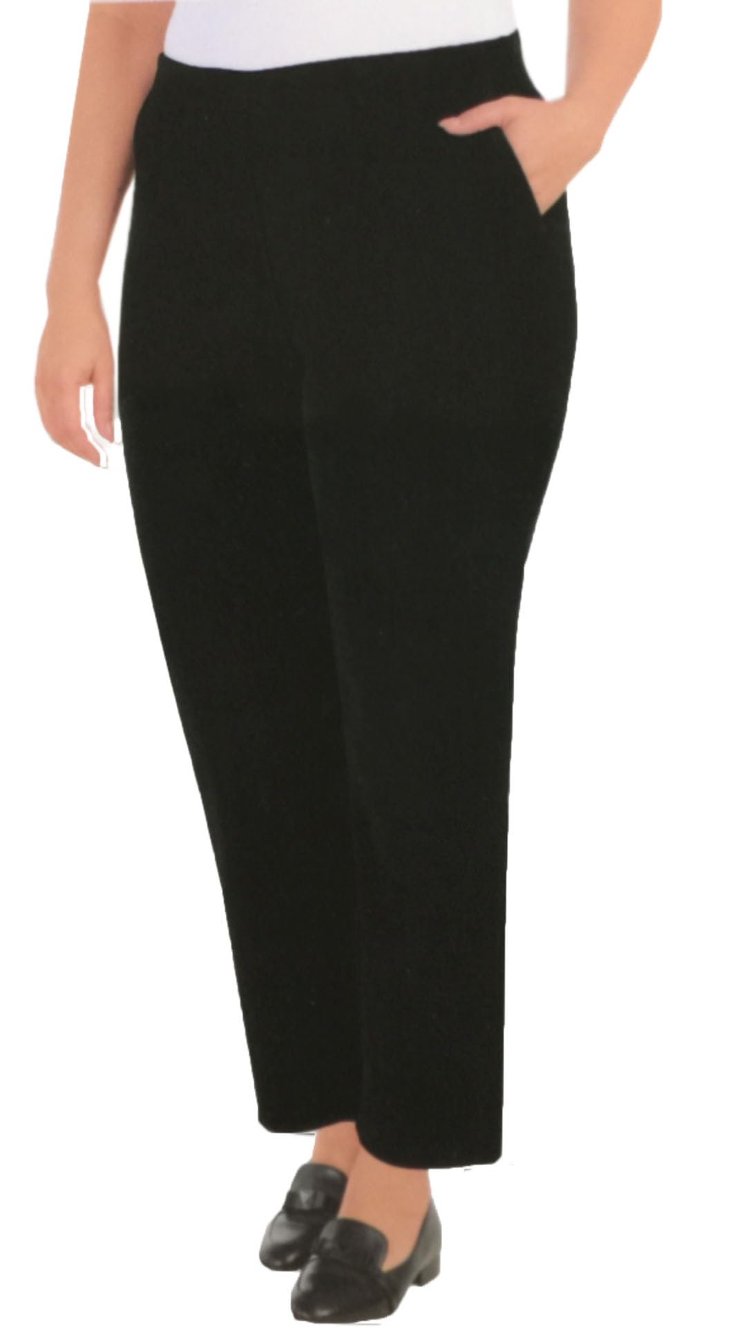 Hilary Radley Womens Mid-Rise Faux Suede Pull On Pants
