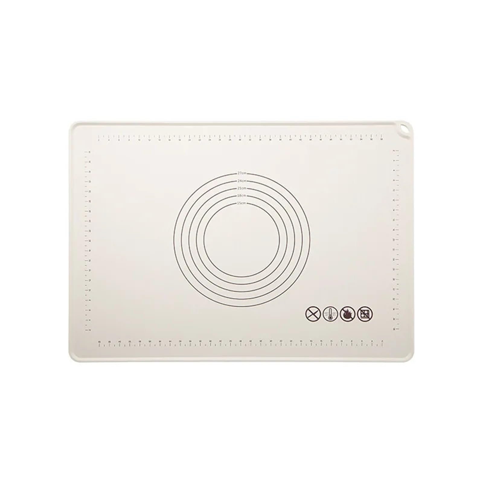 Backmatte Silikon-Backmatte, Backmatte, Lebensmittelqualität, Haushalt, Knet-Teigmatte for Ausrollen von großen Teigen in der Küche, antihaftbeschichtet(80x65CM)