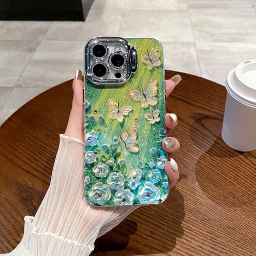 Étui de téléphone motifs art peinture à l'huile rose pour sublimer votre iPhone 13