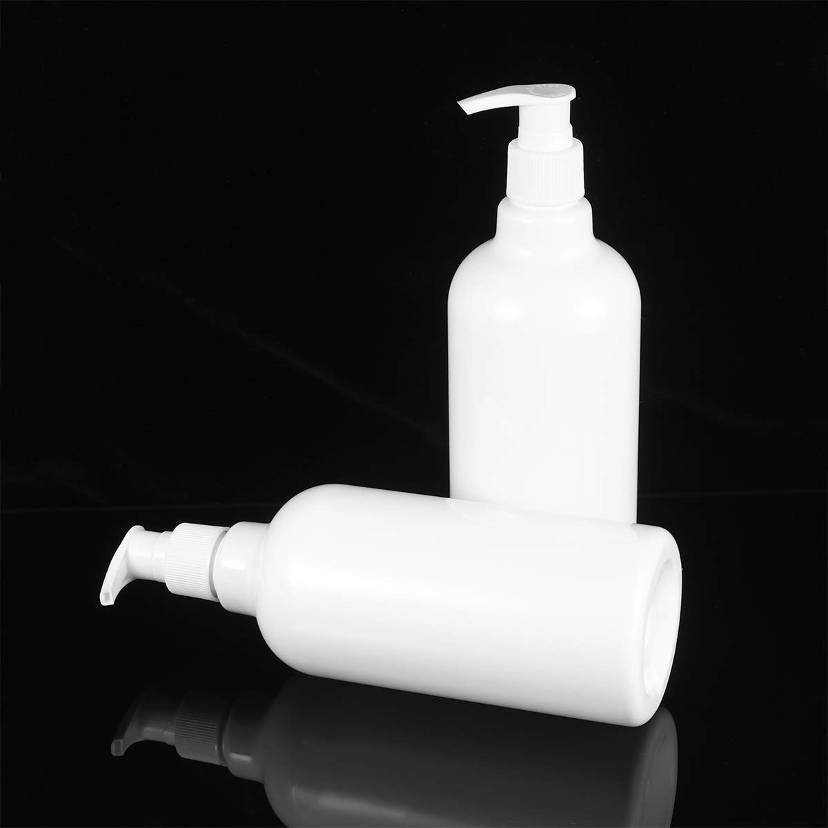 4x 500ml Pumpflaschen Transparent - Nachfüllbare Spender Für Shampoo & Duschgel