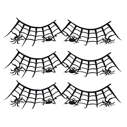 Beaupretty 3 Pair of Fake Eyelashes Spider Web False Eyelashes Extension Make Up Lash Strip Halloween Fancy Costume for Halloween Carnival Cosplay Party Prop