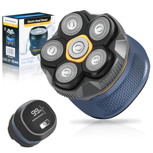 Afeitadora Cabeza Hombre, Skull Shaver con 6D Cabezales Magnéticos, Maquina de Afeitar Hombre para...