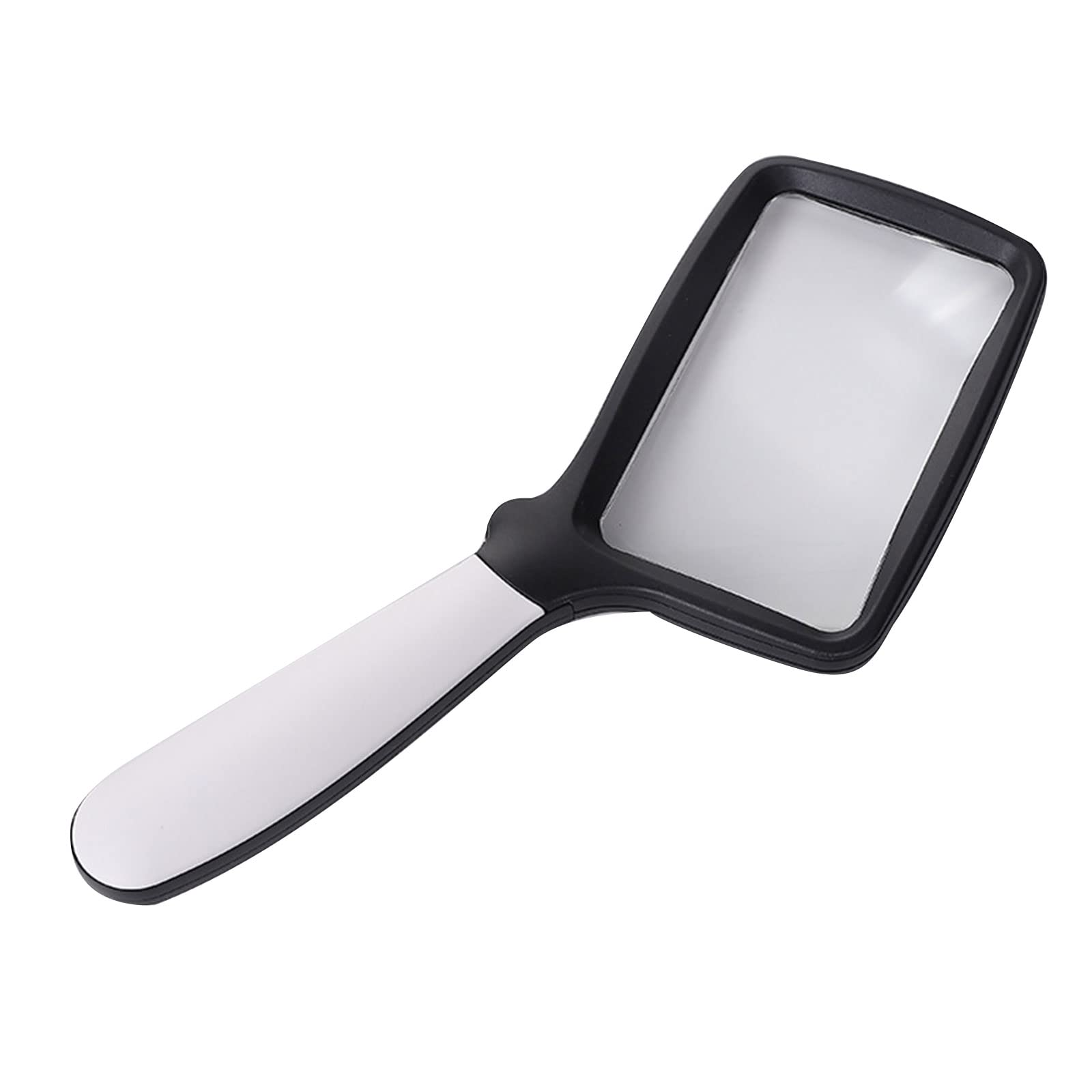 Handheld Glass with Light 2X / 3X Large Rectangle Reading Magnifier with Dimmable LED for Seniors Handheld Glass with Light for for Seniors