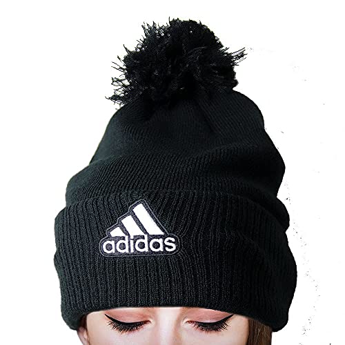 Adidas Originals Cuffed Pom Beanie (Black/White) #TOP7