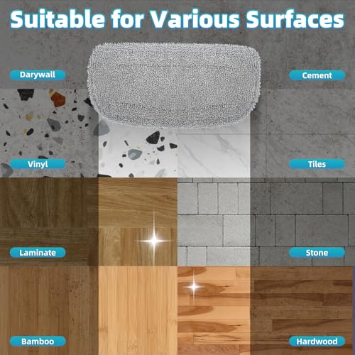 LOVECO 4 Pack Steam Mop Pads Compatible with GorFanty GF-6610B/GF-6610, Neugo NE033/NE033M & Mxnsewr, Washable Microfiber Steam Mop Replacement Pads for Multi-Surface Cleaning by LOVECO - Image 3