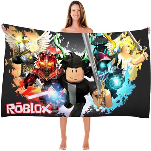 MAJEQZGY Toalla de Baño con Impresión 3D para Niños Toalla de Piscina Niños Toalla de Baño Ultrasuave Super Absorbente Durabilidad Playa Baño Toalla Facial Adolescentes (Swordsman)
