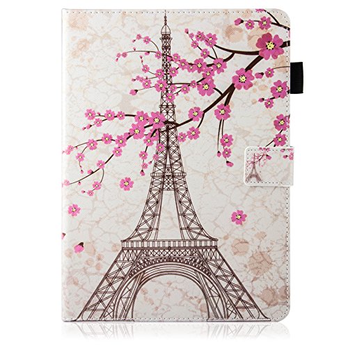 Ipad 9.7 Inch 2017 Case, Ipad Air Case, Ipad Air 2 Case, Dteck Pu Leather Folio Smart Cover Stand Wallet Case With Auto Sleep Wake For Ipad 2017 Ipad 9.7 Inch,Ipad Air 1, Ipad Air 2, Eiffel Tower #TOP2