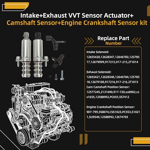 image for JAVOUKA VVT Intake+Exhaust Camshaft Position Actuator Valve+Camshaft P