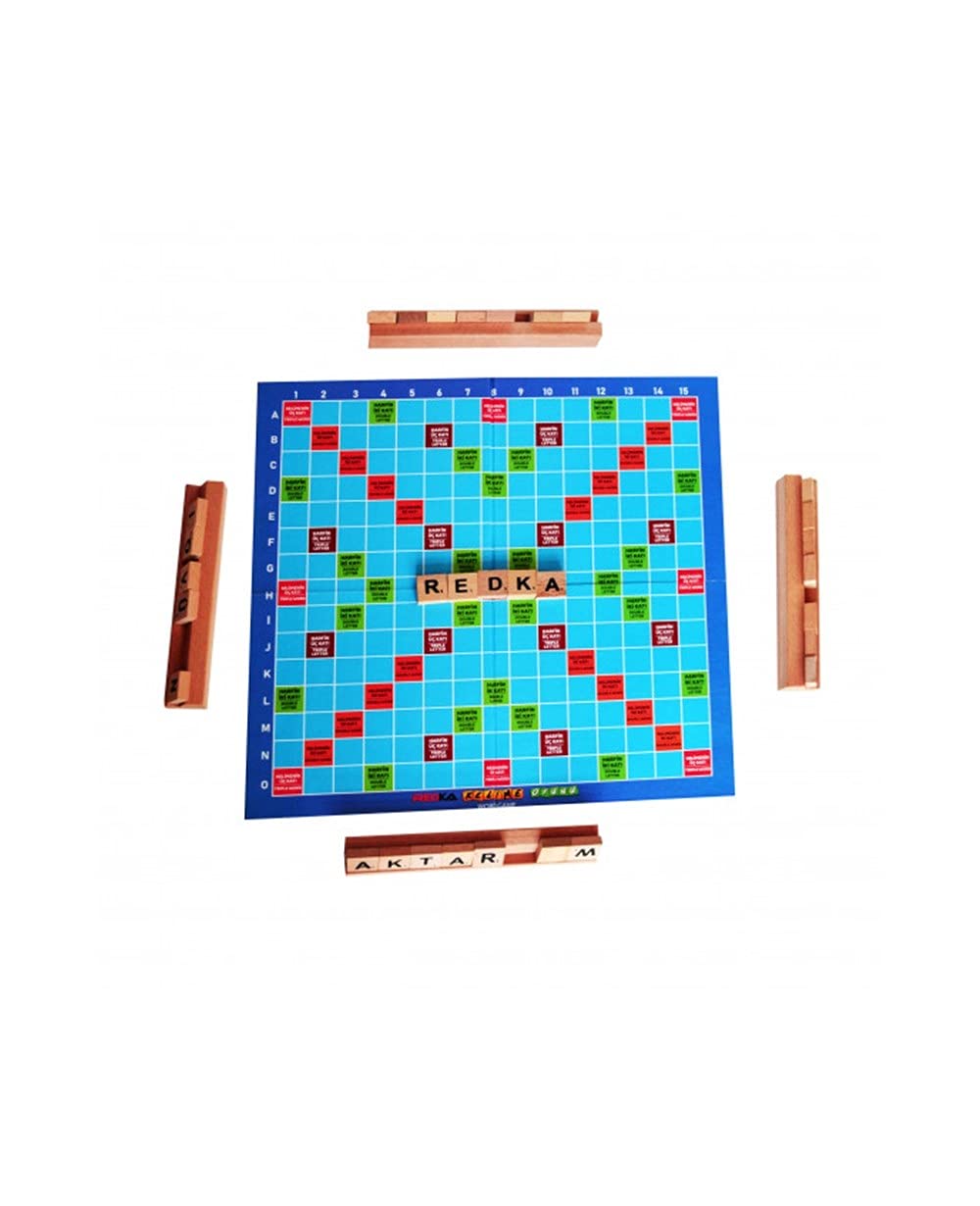 Great Planes Redka Juego de palabras de madera reproducción de palabras de caza nativo Scrabble