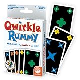 MindWare Qwirkle Rummy Card Game - Strategy Games for Adults and Family - Fun Family Games & Party Games for Adults - Match Shapes & Colors, Score Qwirkles to Win - Ages 8 and Up