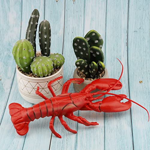 Gresorth 29 cm Groß Fälschung Hummer Lebensecht Modell Künstlich Plastik Tiers Dekoration Zuhause Party Kinder Spielzeug