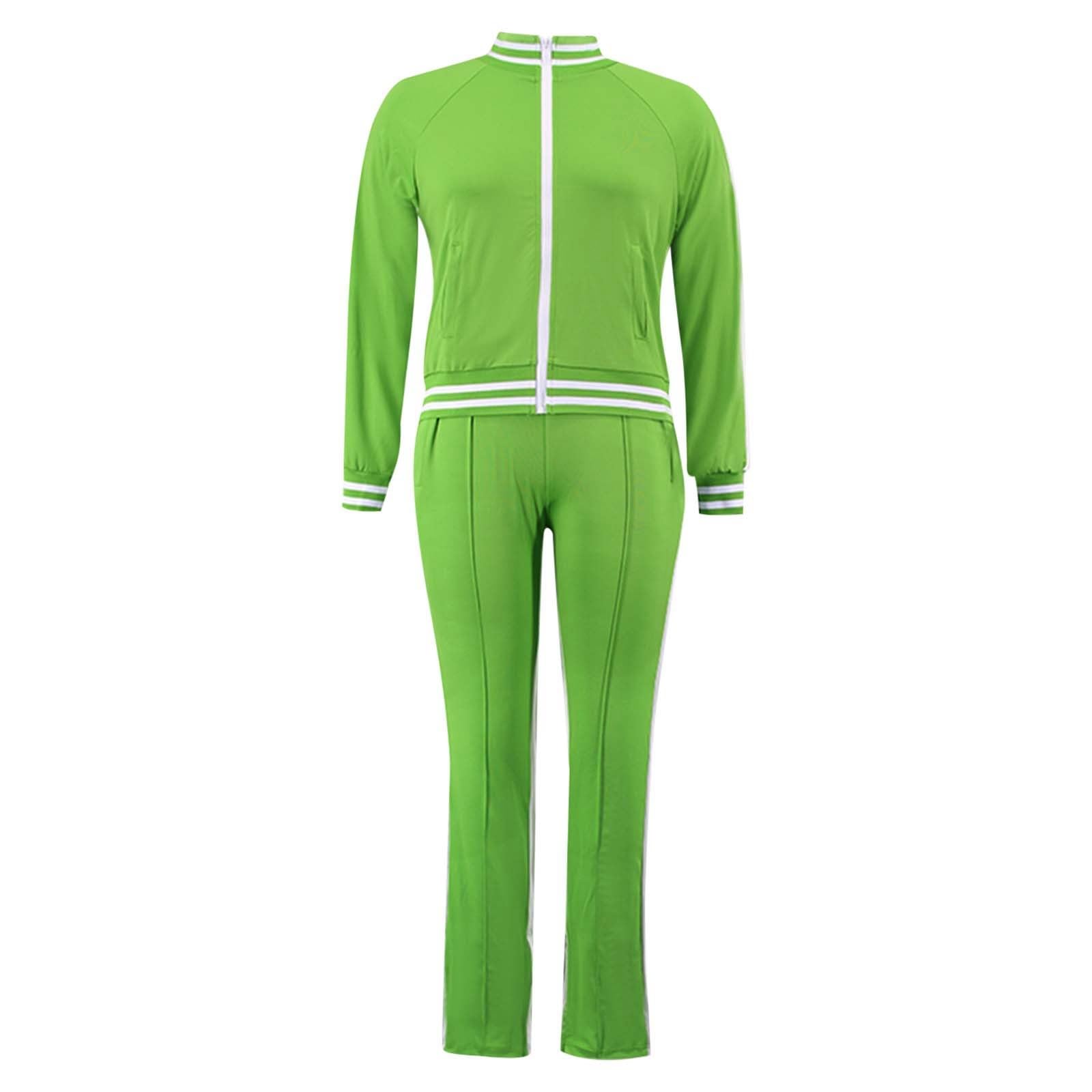 Jogginganzug Damen Schnee Overall Damen Einfarbig Casual 2 Stück Hosen Sportswear Set Sporthosen Für