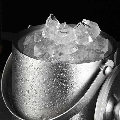 Recipiente de hielo para celebraciones, recipiente aislante de doble pared para enfriador de bebidas y vino, recipiente para champán a prueba de fugas, recipiente para bebidas, vajilla para picnic - imagen 9