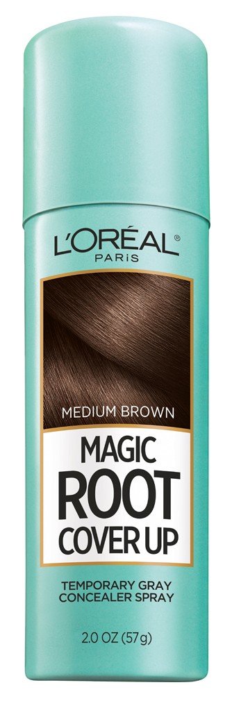 L’Oreal Paris Root Cover Up Spray Medium Brown 2oz (2 Pack)